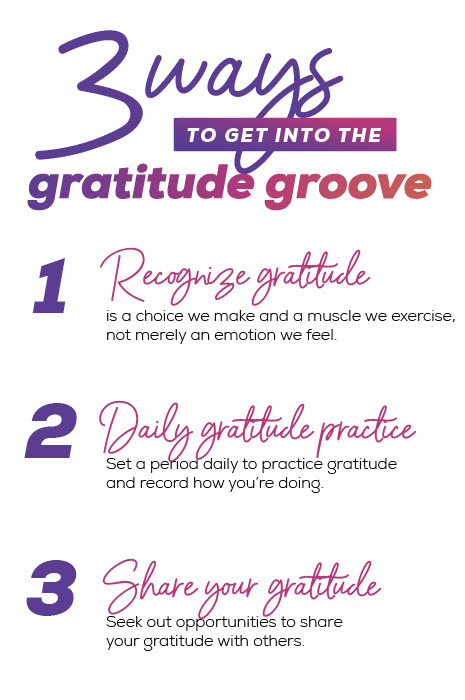 3 Ways To Get Into The Gratitude Groove