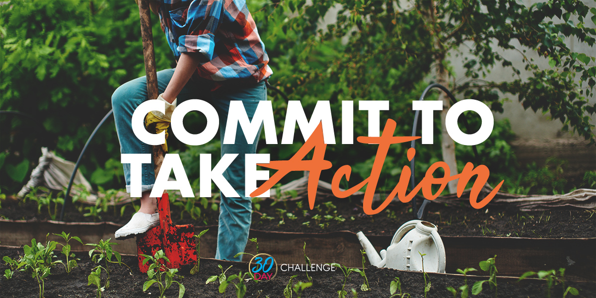 Commit to take action text