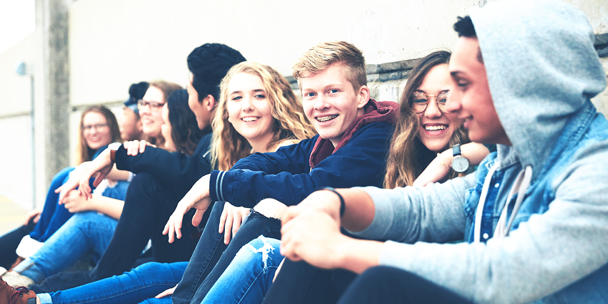 Group of teenagers 