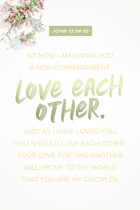 Love each other.