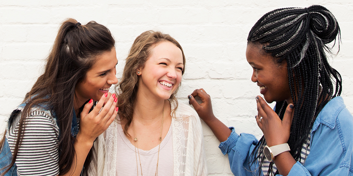 women laughing