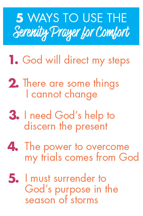 5 ways to use the serenity prayer for comfort