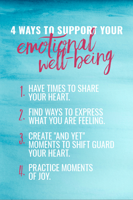 4 ways to support your emotional well-being