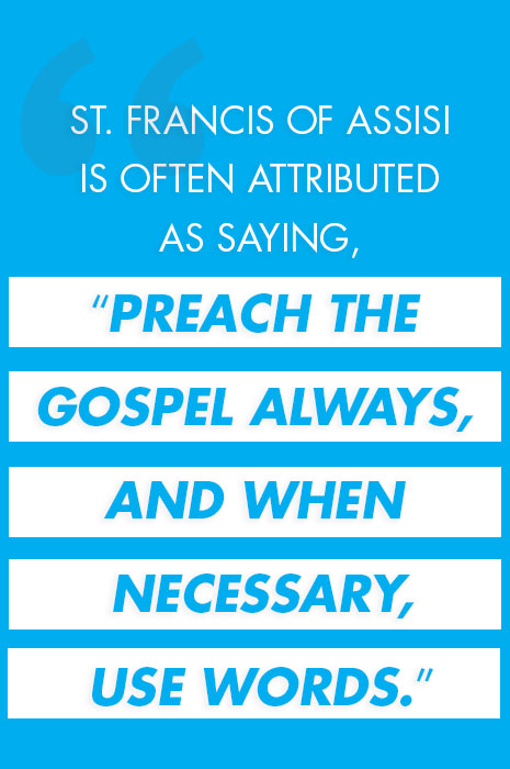 St. Francis of Assisi saying text