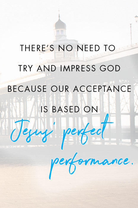 Jesus perfect performance text image