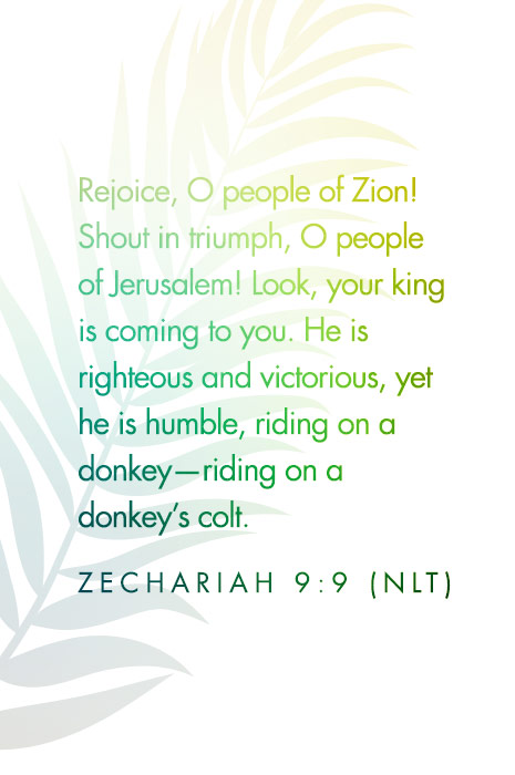 Palm Sunday Verse text image