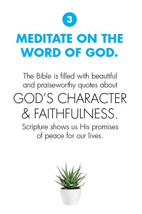 Quote 3 Meditate on the word of God