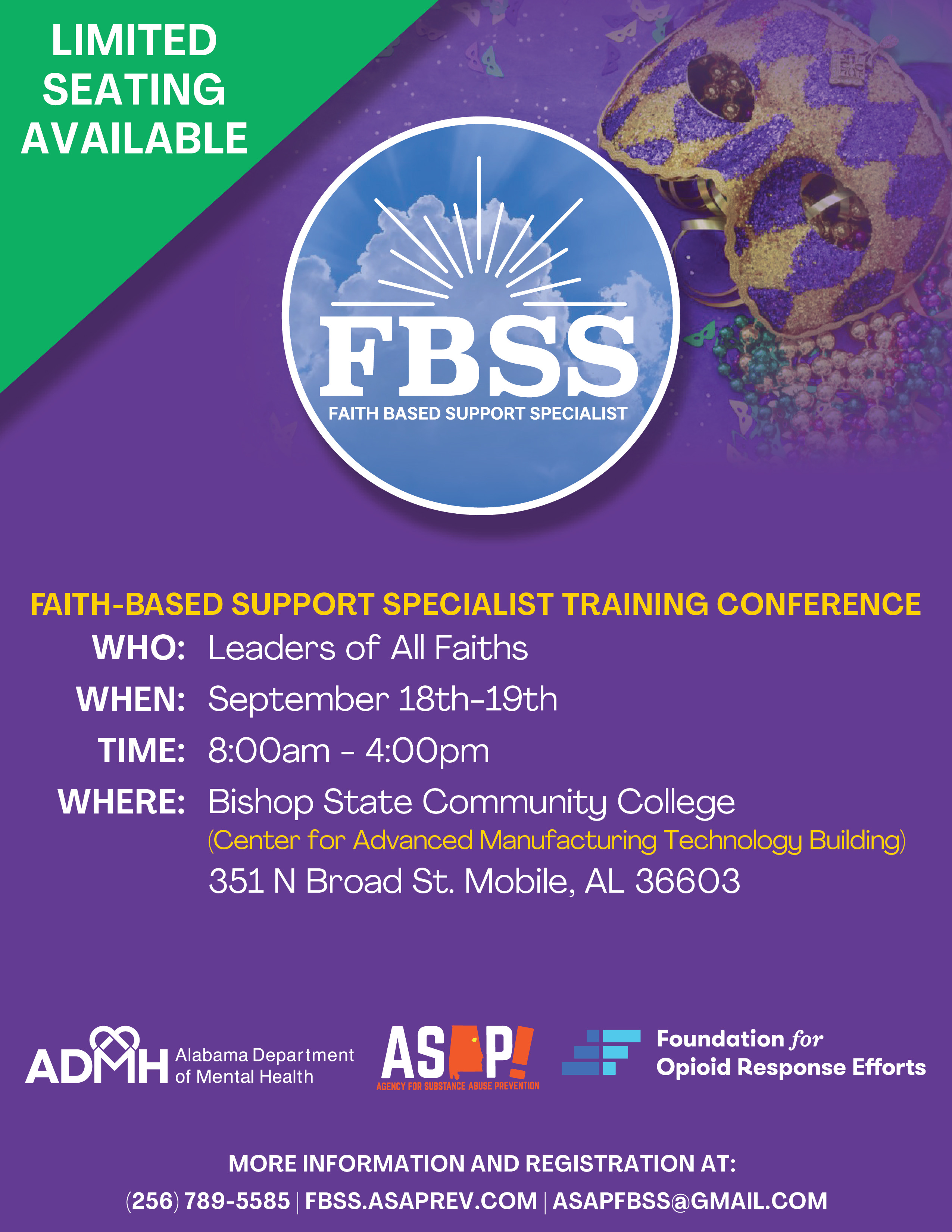 Faith Based Support Specialist Training