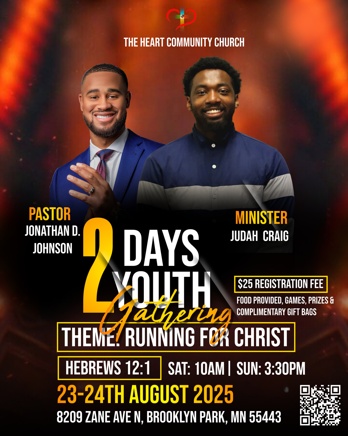 RUNNING FOR CHRIST- HEART COMMUNITY CHURCH YOUTH GATHERING