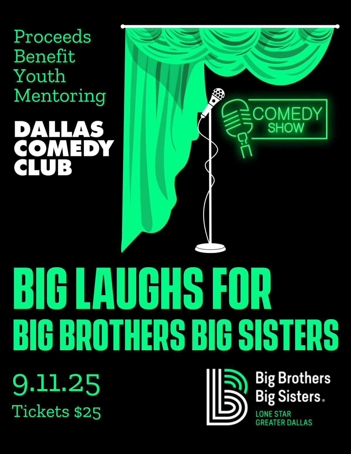 Big Laughs for Big Brothers Big Sisters