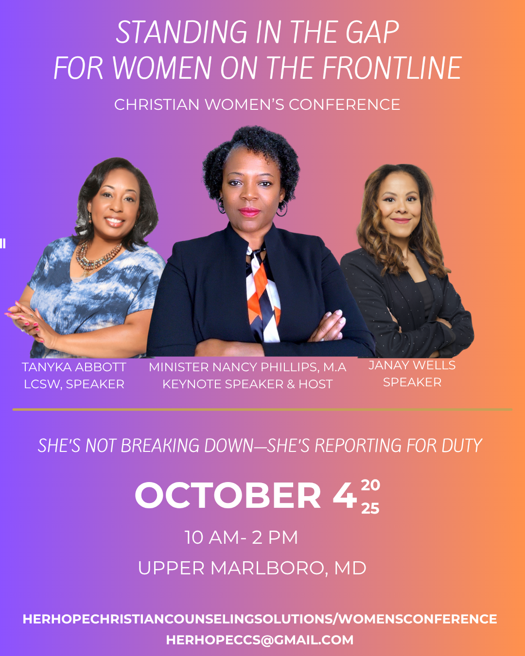 Standing in the Gap for Women on the Frontline