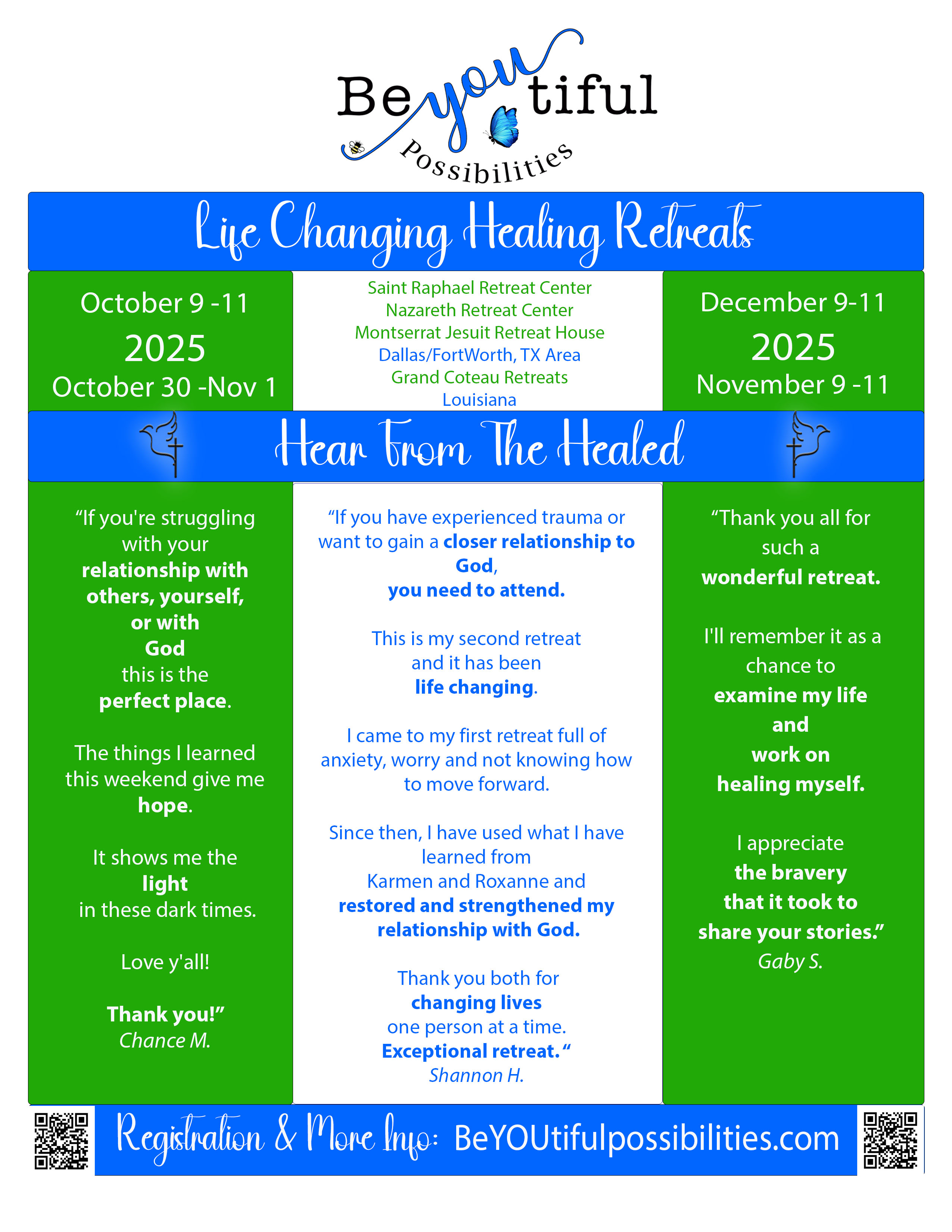 BeYOUtiful Possibilities Healing Retreat