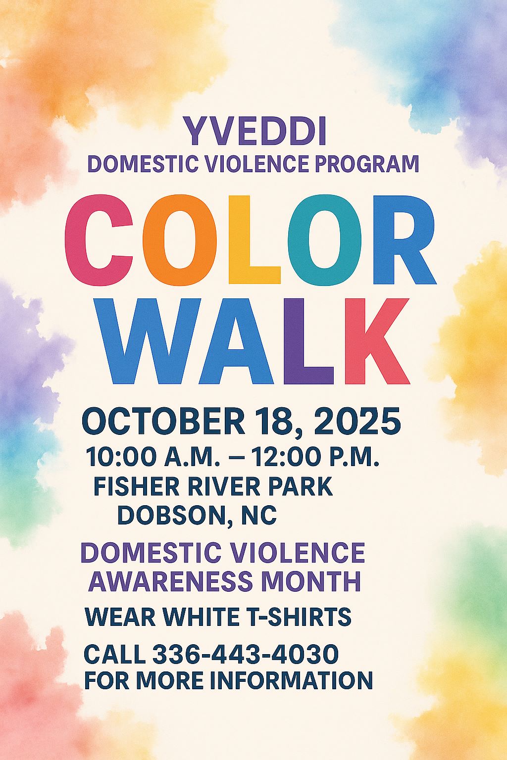 YVEDDI Domestic Violence COLOR WALK