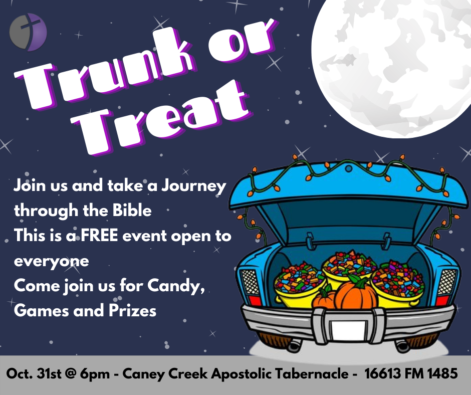 Trunk-n-treat (time travel through the Bible) 