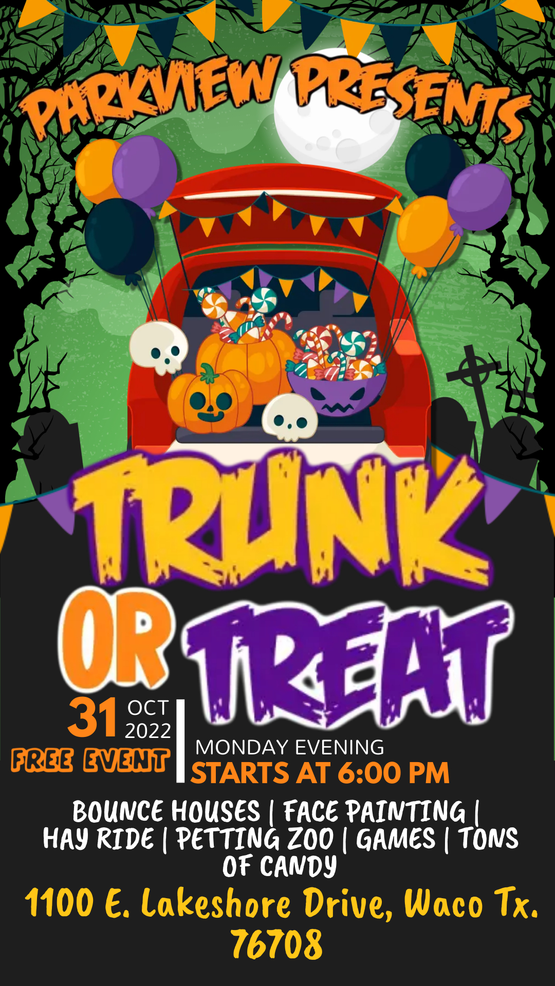 Parkview Baptist Church Trunk-or-Treat | Positive Encouraging K-LOVE