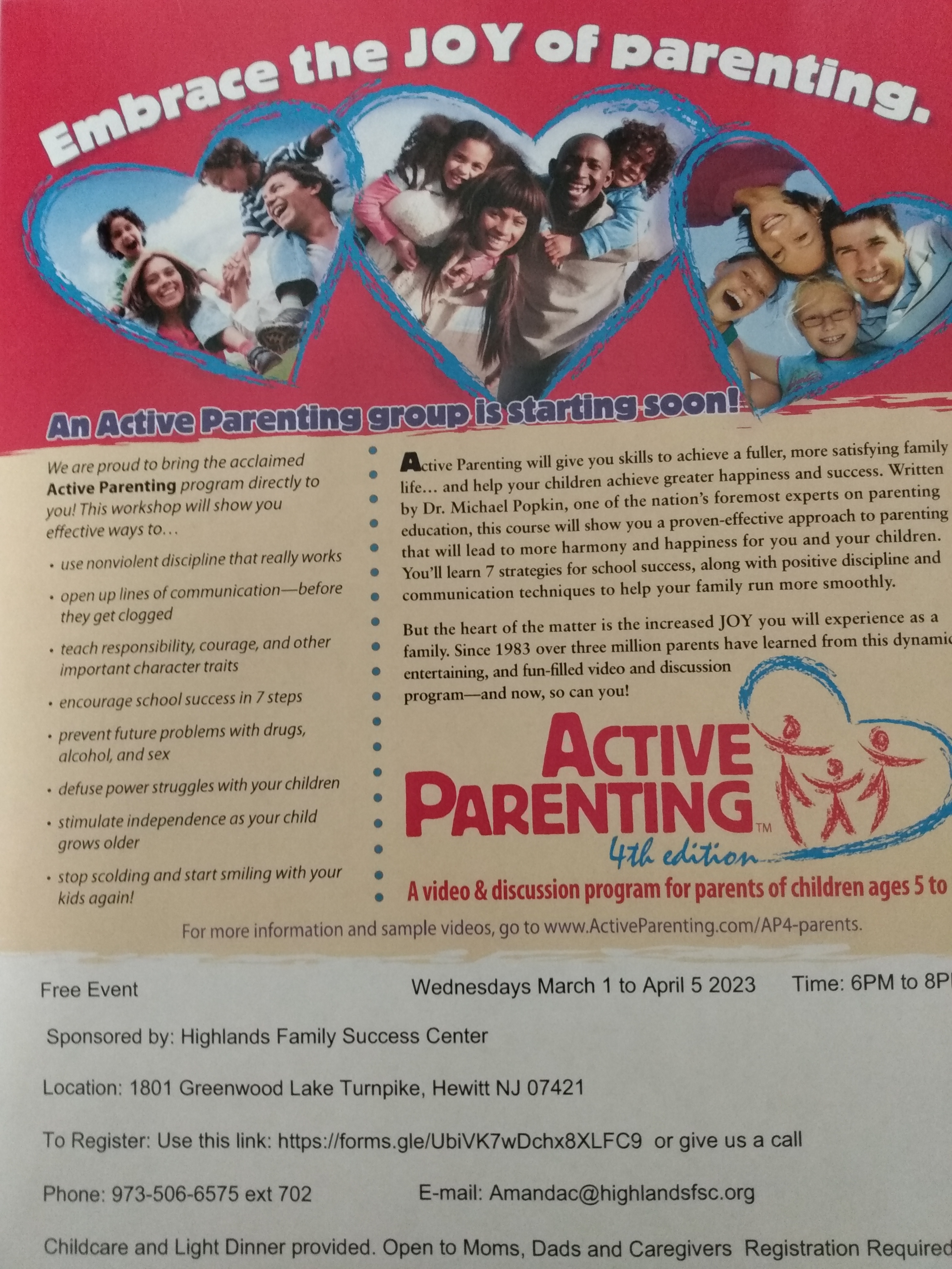 Free Active Parenting Class | Positive Encouraging K-LOVE