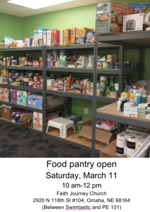Faith Journey Church food pantry