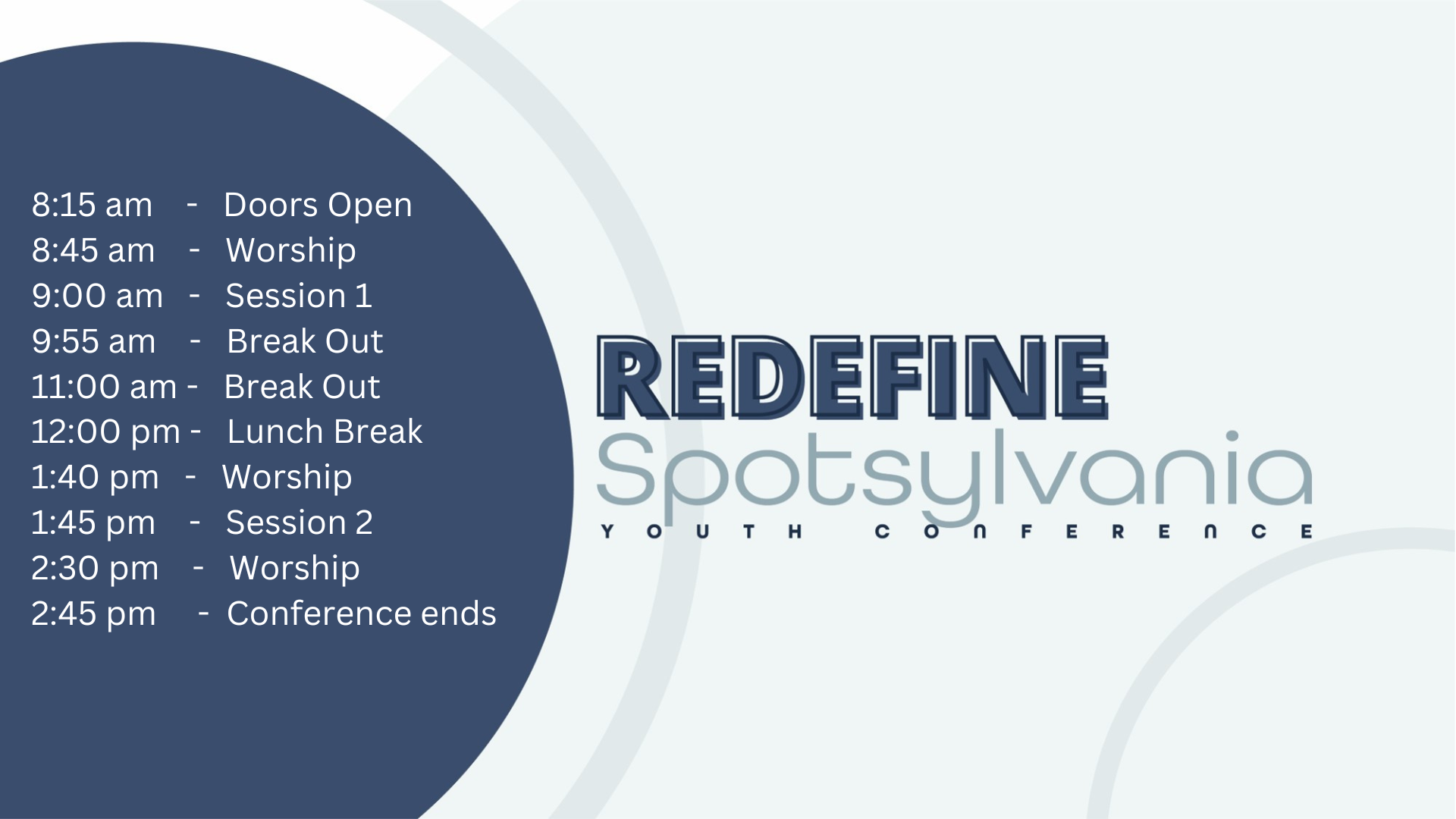 Redefine Spotsylvania Student Conference