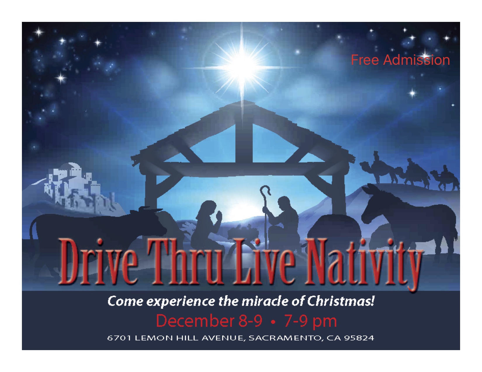 Drive Thru Live Nativity