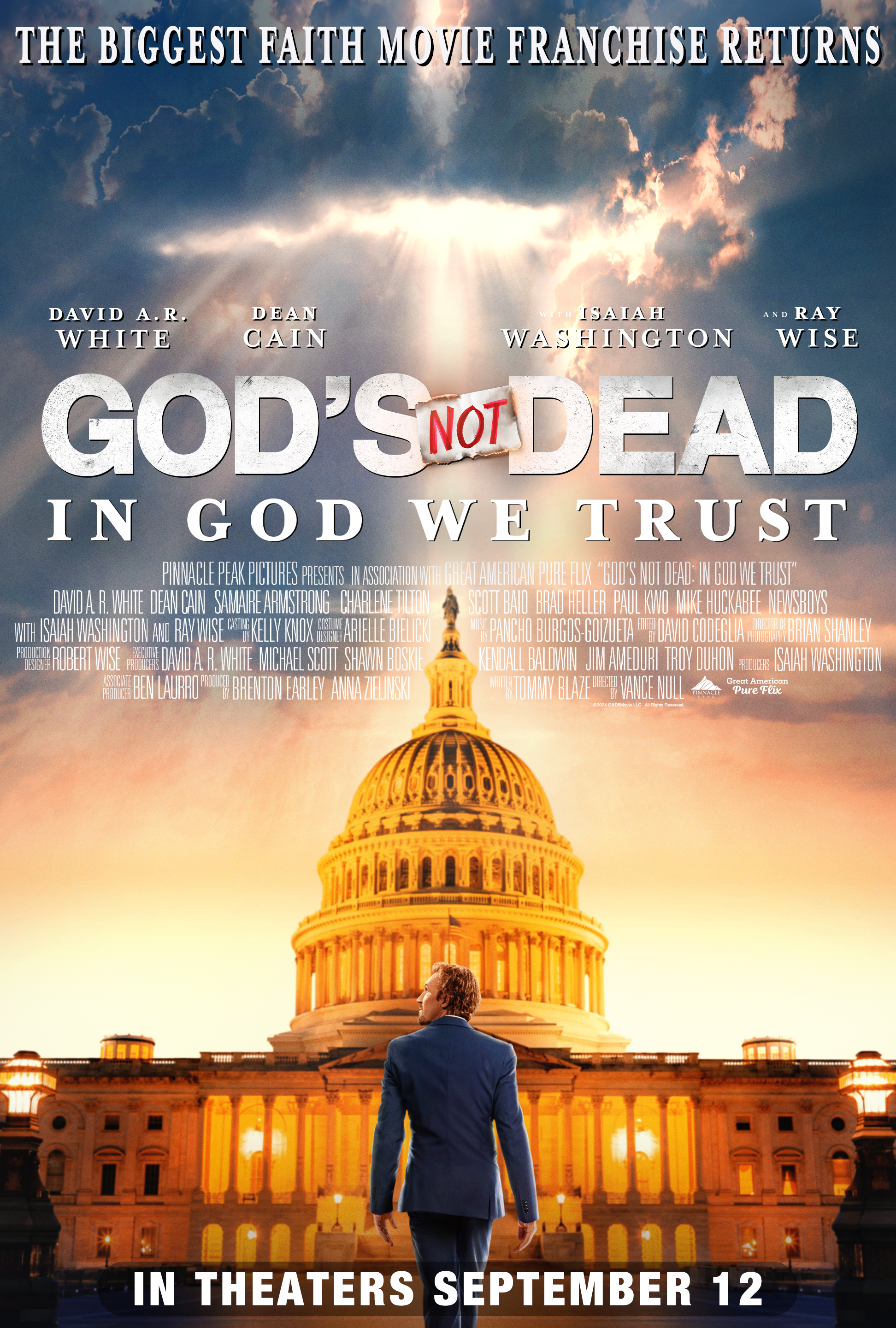 God's Not Dead In God We Trust Movie Release  Sept 12-18, 2024
