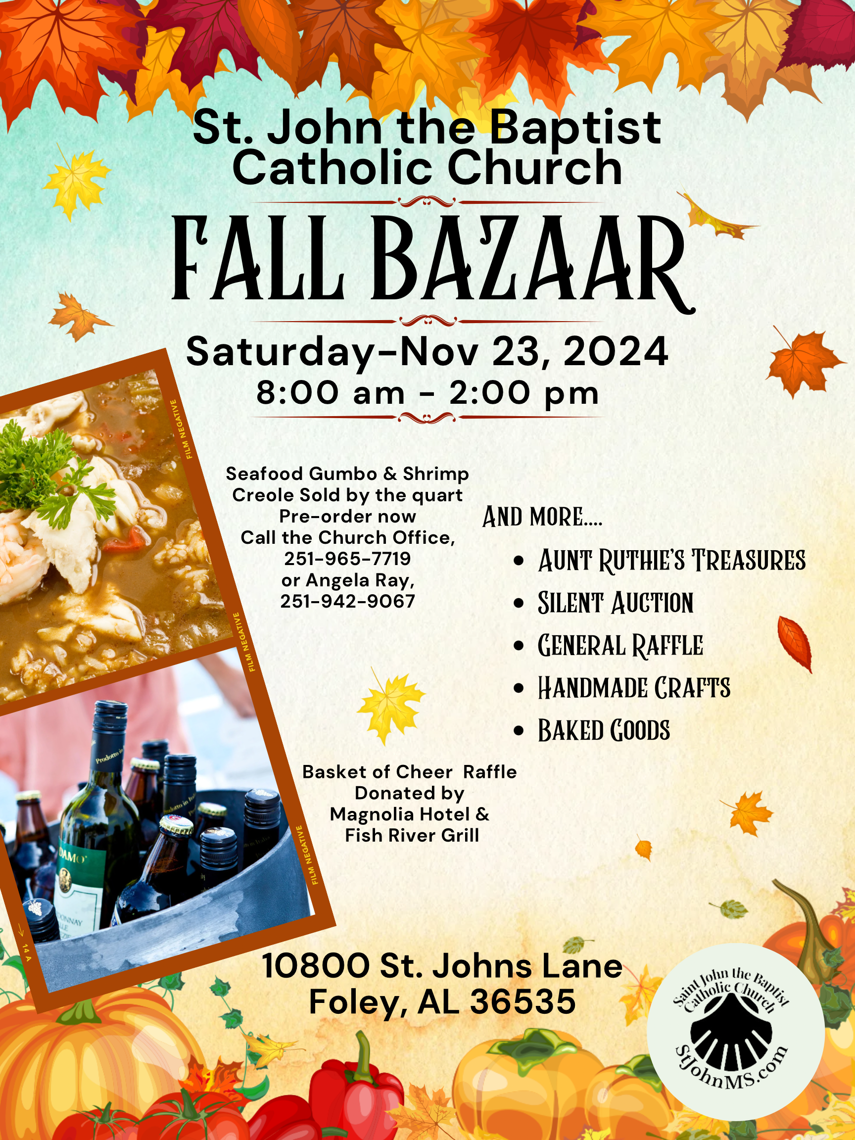 St. John the Baptist Catholic Church Fall Bazaar | Positive Encouraging ...
