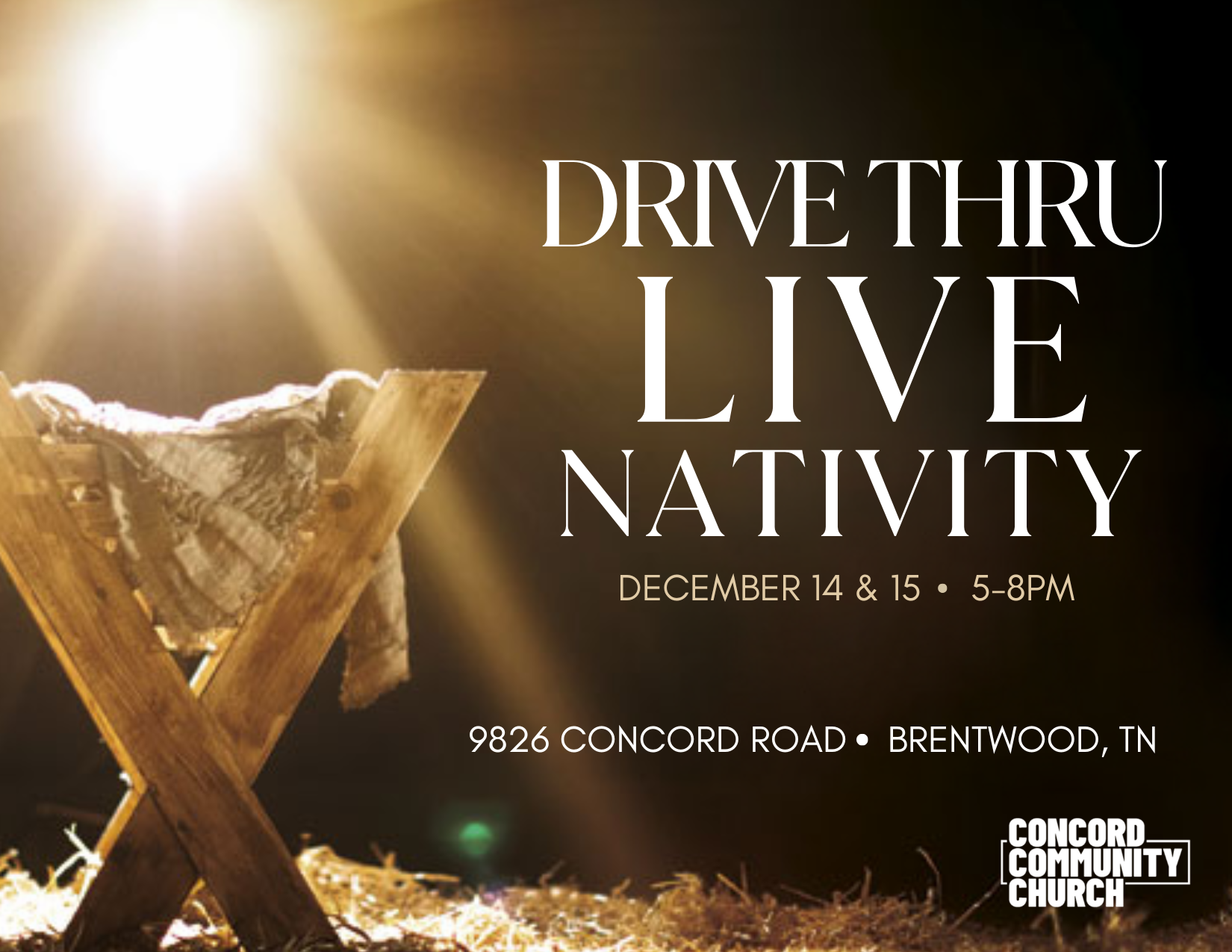 Live Drive Thru Nativity
