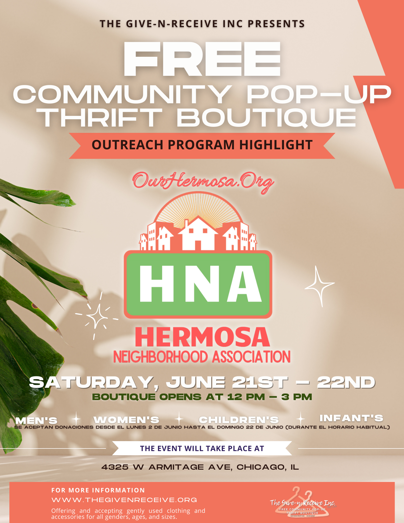FREE Community Pop-Up Thrift Boutique 