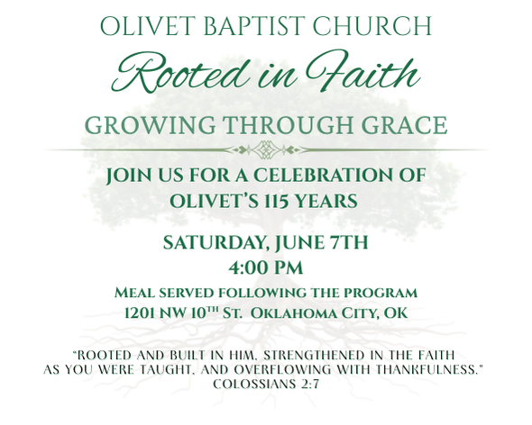 Olivet Baptist Church 115th anniversary 