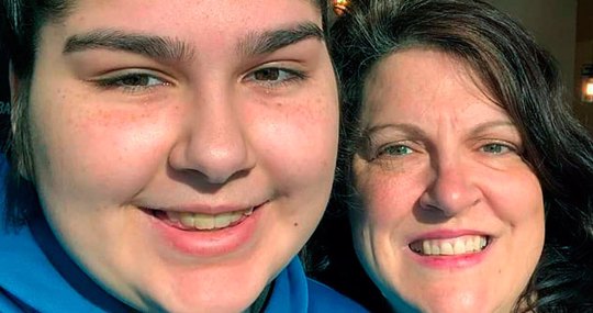 Daughter with mom