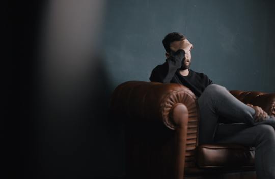 depressed man