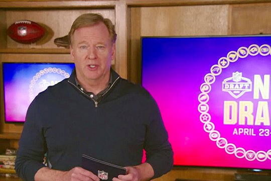 NFL Commissioner Roger Goodell During 2020 NFL Draft