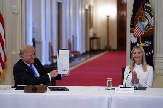 President Donald Trump and Ivanka Trump
