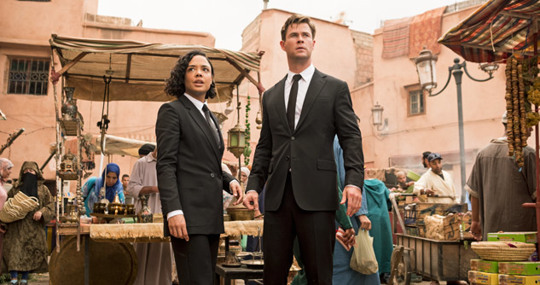 Men In Black Agents Staring at sky