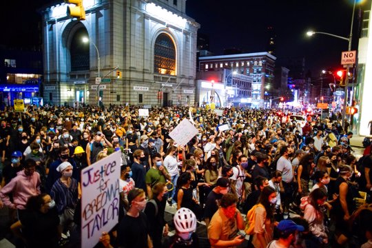 Protesters in New York City
