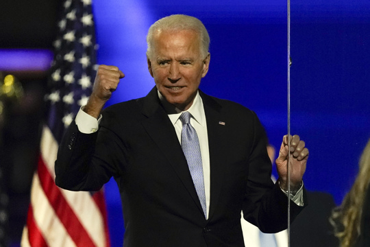 Biden's first post-election address