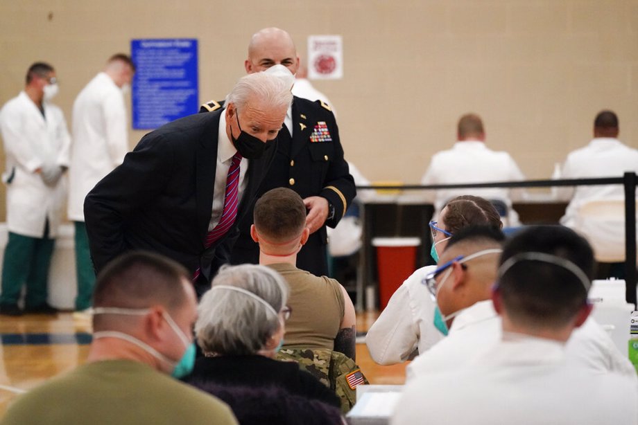 President Biden Sees Wounded Soldiers At Walter Reed, Where His Son