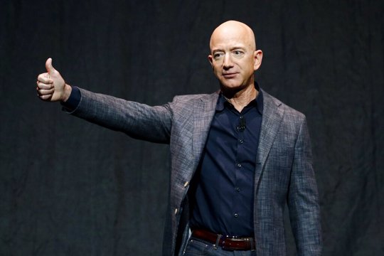 Jeff Bezos thumbs up