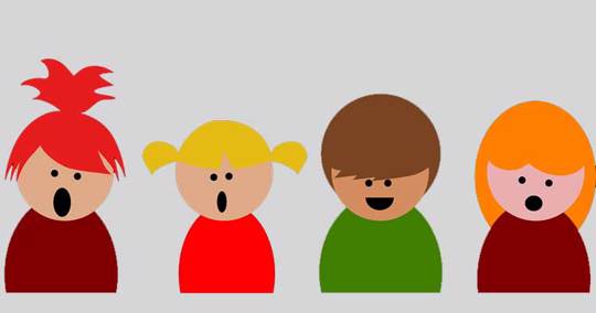 Animated Kids Singing