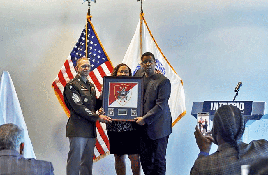 Video Actor Denzel Washington Named Honorary Sergeant Major Of The 