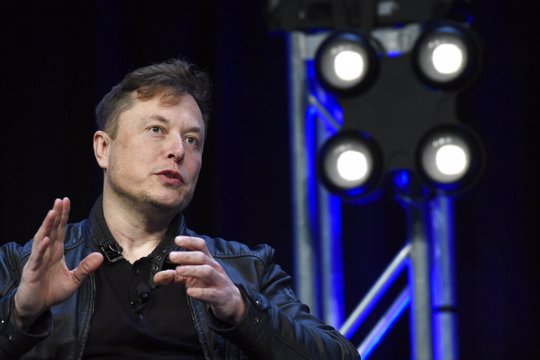 Elon Musk speaks at the SATELLITE Conference and Exhibition