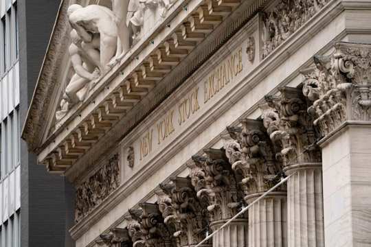 The New York Stock Exchange operates during normal business hours in the Financial District, Wednesday, Oct. 13, 2021, in New York.