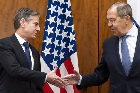 Secretary of State Antony Blinken and Russian Foreign Minister Sergey Lavrov 