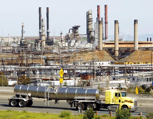 Chevron refinery near San Francisco