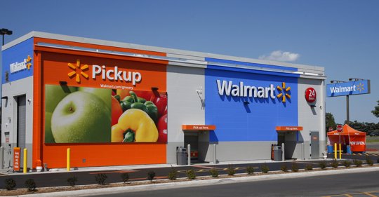 A 24-hour grocery pickup location at a Walmart in Oklahoma City