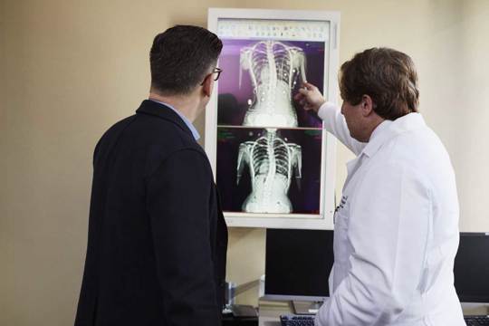 Man at doctor's office