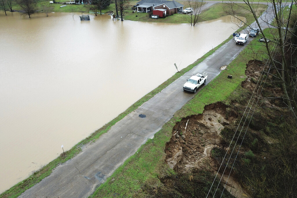 Hill Collapses, Roads Flooded, Dam Eroded By Southern Rains 