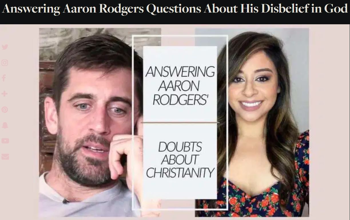 A Loving Response To Aaron Rodger’s Recent Faith Doubts | Positive