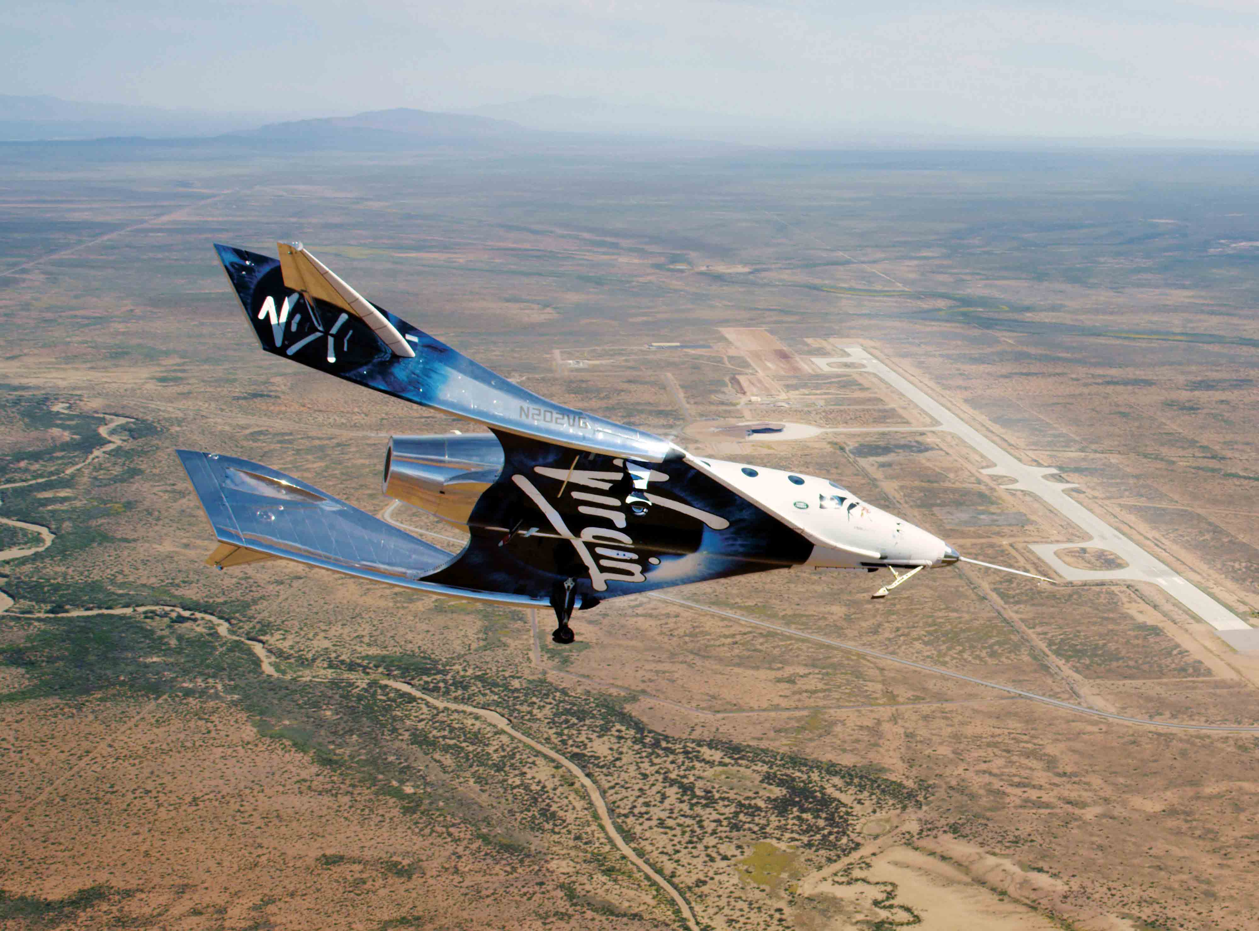 Virgin Galactic Completes First Glide Flight In New Mexico Air1 