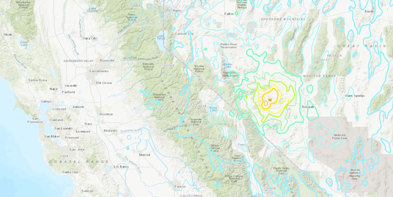 USGS Reports Magnitude-6.5 Earthquake In Western Nevada | Positive ...