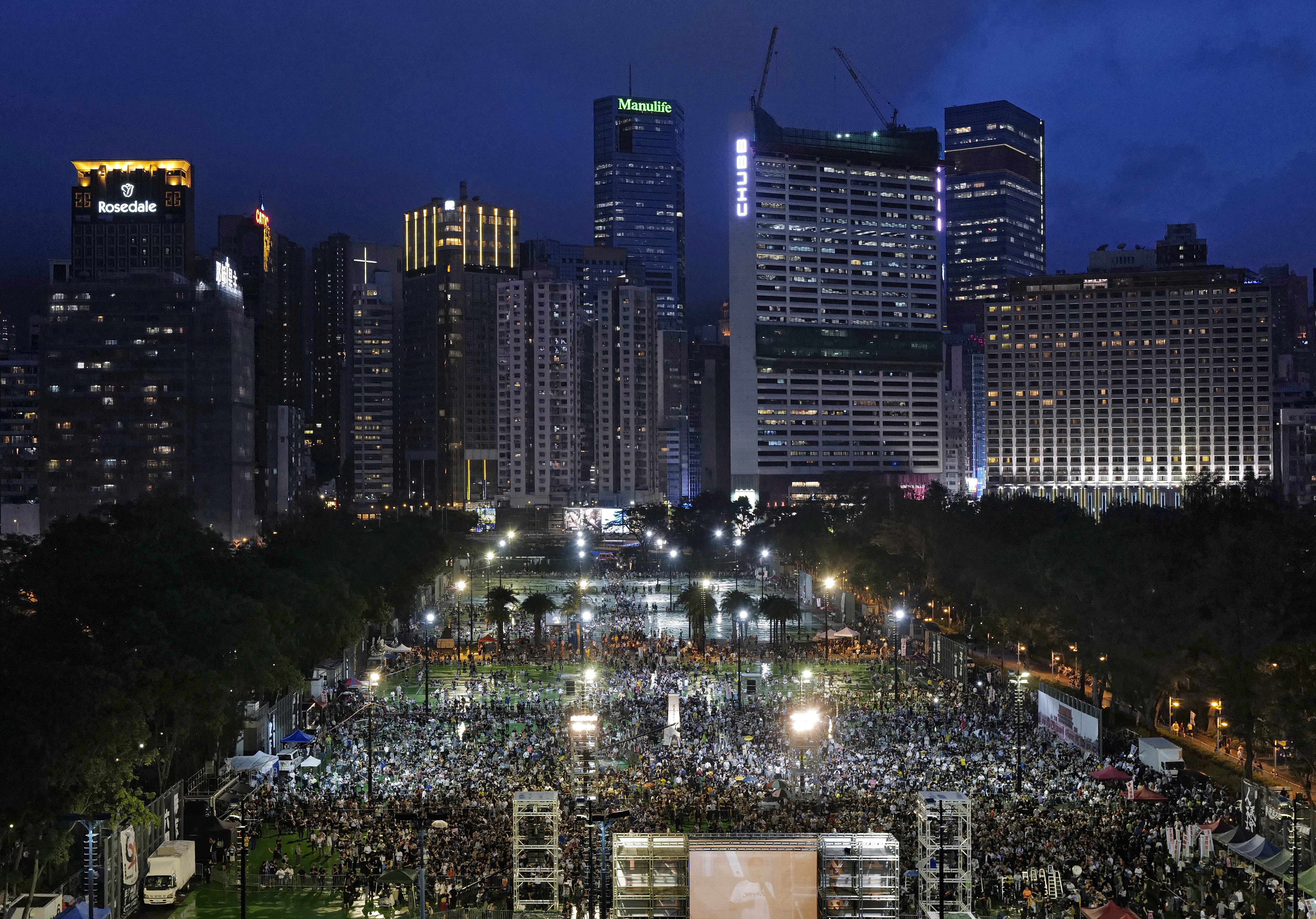 Vigil in Hong Kong